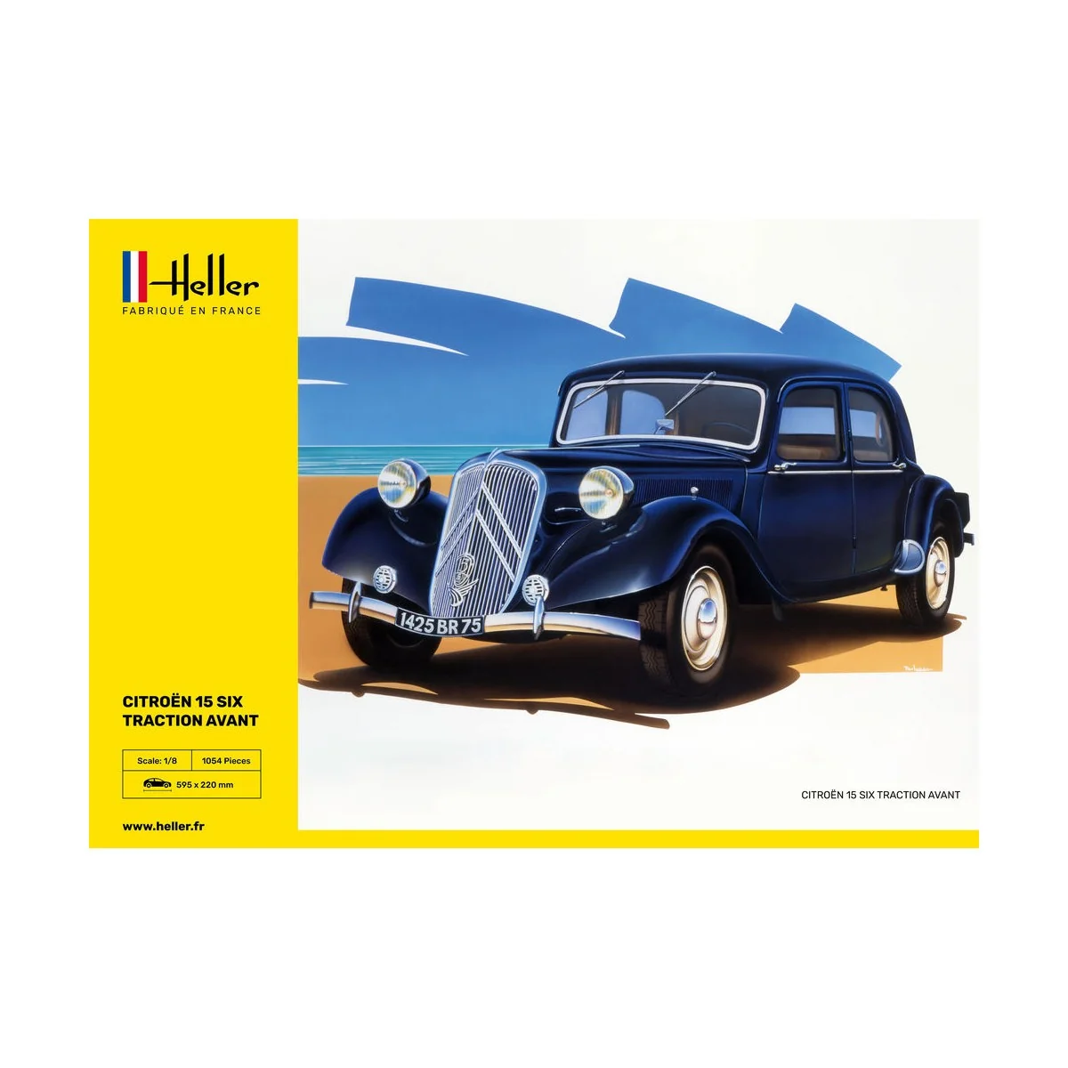 Citroen 15 SIX Traction Avant, 1/8 - Heller 80799 Citroen 15 SIX Traction Avant, 1/8 - Heller 80799