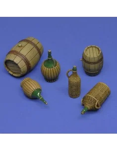 Wicker Bottles and small barrels, 1/16 - Royal Model RM954 2