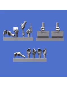 Assorted german hands set -WWII, 1/16 - Royal Model RM966