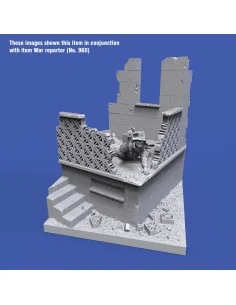 Mid orient ruin base 'cm9x9', 1/35 - Royal Model RM988 2