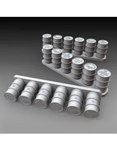German fuel drums - WWII 18pcs., 1/72 - Royal Model RM1070 2