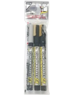 Mr Hobby -Gunze Gundam Marker EX Gundam Plated Silver & Gold 2 Type...