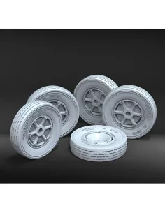 Autoblinda AB41 'Libia' wheels set, 1/35 - Royal Model RM1155