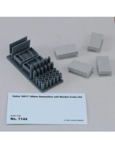 Italian 100/7 100mm Ammunition with wooden crates set-WWII, 1/35 - ... 2