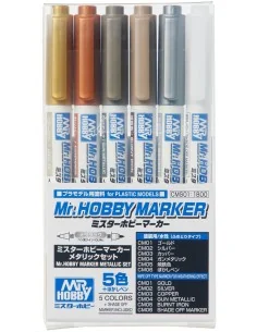 Mr.HOBBY MARKER METALLIC SET - Mr Hobby - Gunze CMS-01