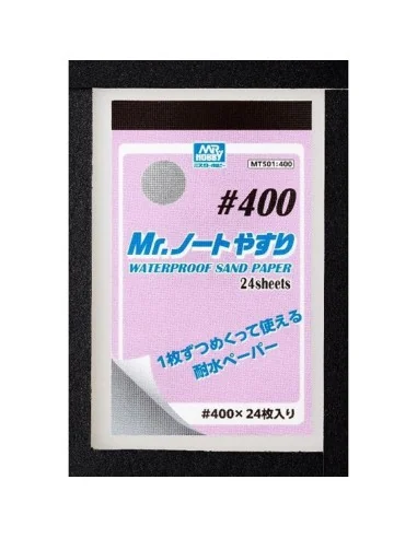 Mr Hobby -Gunze Mr. Waterproof Sand Paper 400 - Mr Hobby - Gunze MT...