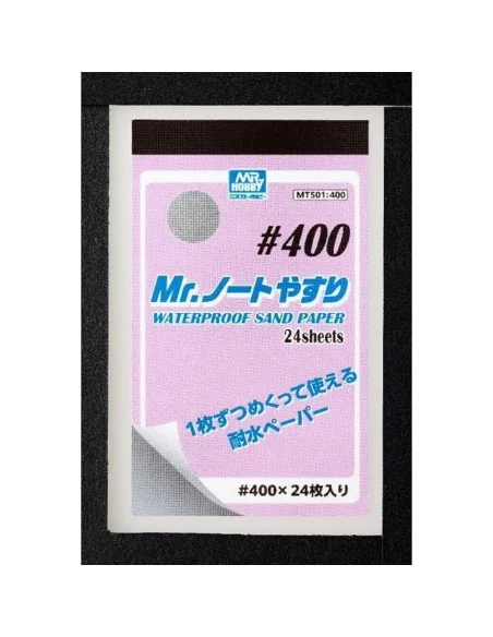 Mr Hobby -Gunze Mr. Waterproof Sand Paper 400 - Mr Hobby - Gunze MT...