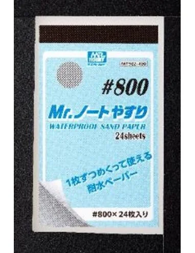 Mr Hobby -Gunze Mr. Waterproof Sand Paper 800 - Mr Hobby - Gunze MT...