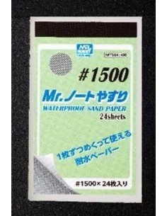 Mr Hobby -Gunze Mr. Waterproof Sand Paper 1500 - Mr Hobby - Gunze M...