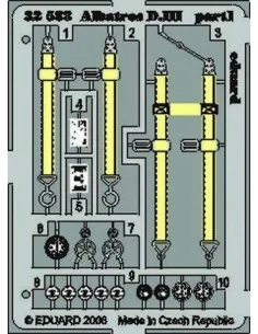 Albatros D.III Für Roden Bausatz, 1/32 - Eduard Accessories 32583