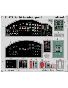 B-17G interior S.A. for HK Models, 1/32 - Eduard Accessories 32774