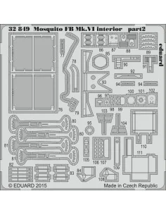 Mosquito Mk.VI interior for Tamiya, 1/32 - Eduard Accessories 32849 2