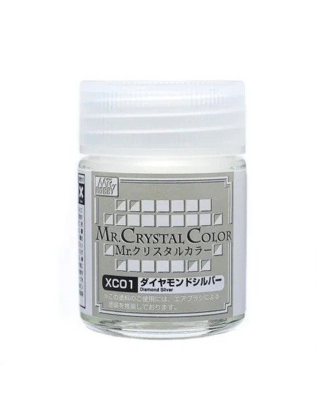 Mr Hobby -Gunze Mr. Crystal Color (18ml) Diamond Silver - Mr Hobby ...