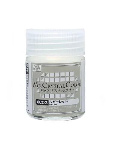 Mr Hobby -Gunze Mr. Crystal Color (18ml) Ruby Red - Mr Hobby - Gunz...