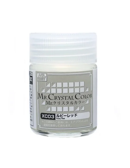 Mr Hobby -Gunze Mr. Crystal Color (18ml) Ruby Red - Mr Hobby - Gunz...