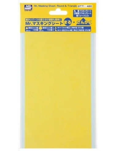 Mr Hobby -Gunze Mr. Masking Sheet Round & Triangle - Mr Hobby - Gun...