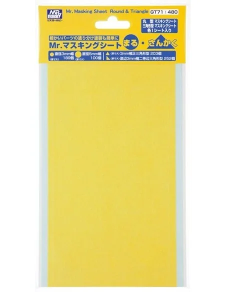 Mr Hobby -Gunze Mr. Masking Sheet Round & Triangle - Mr Hobby - Gun...