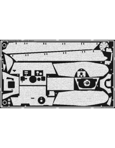 Zimmerit King Tiger Porsche turret, 1/35 - Eduard Accessories 35564
