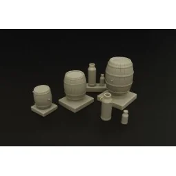 Wooden barrels and milk cans, 1/35 - Hauler HLU35080