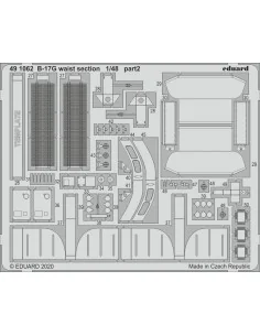B-17G waist section for HKM, 1/48 - Eduard Accessories 491062