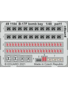 B-17F bomb bay 1/48 for HKM, 1/48 - Eduard Accessories 491184
