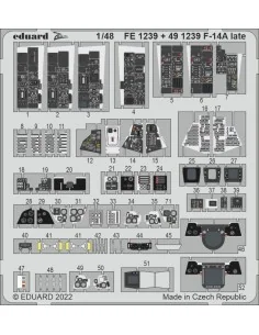 F-14A late interior for TAMIYA, 1/48 - Eduard Accessories 491239 2