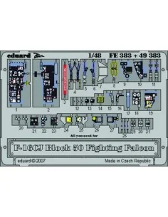 F-16CJ Block 50 Fighting Falcon, Für Tamiya Bausatz, 1/48 - Eduard ...