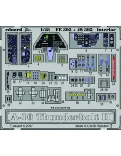 A-10 Thunderbolt II interior für Hobby Boss Bausatz, 1/48 - Eduard ...