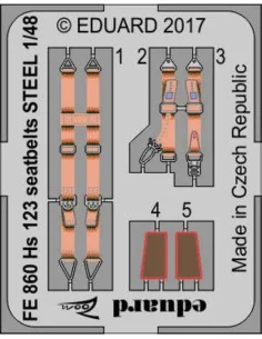 Hs 123 for Gaspatch Models, 1/48 - Eduard Accessories 49860 2