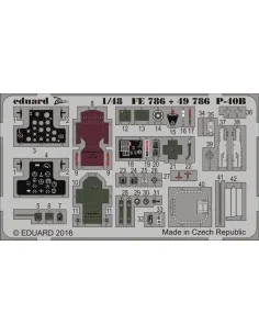 P-40B for Airfix, 1/48 - Eduard Accessories 49786