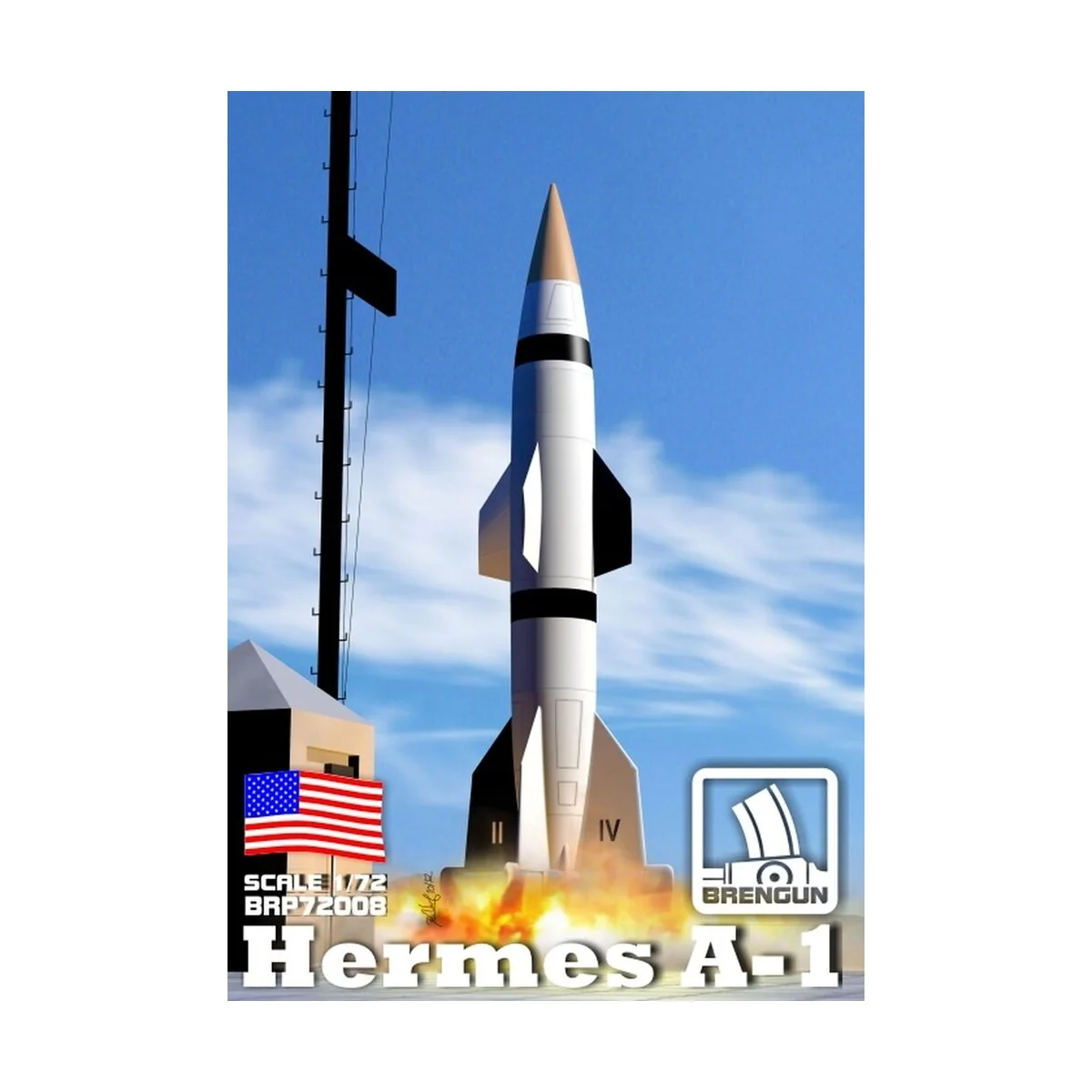Hermes A1 rocket, 1/72 - Brengun BRP72008