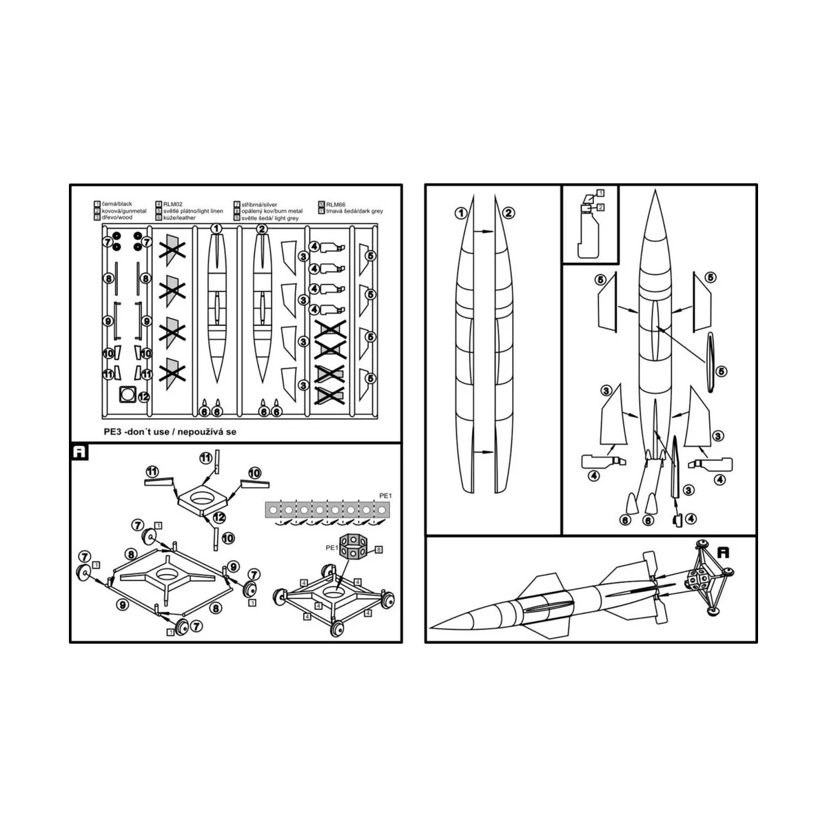 Hermes A1 rocket - Brengun BRP72008
