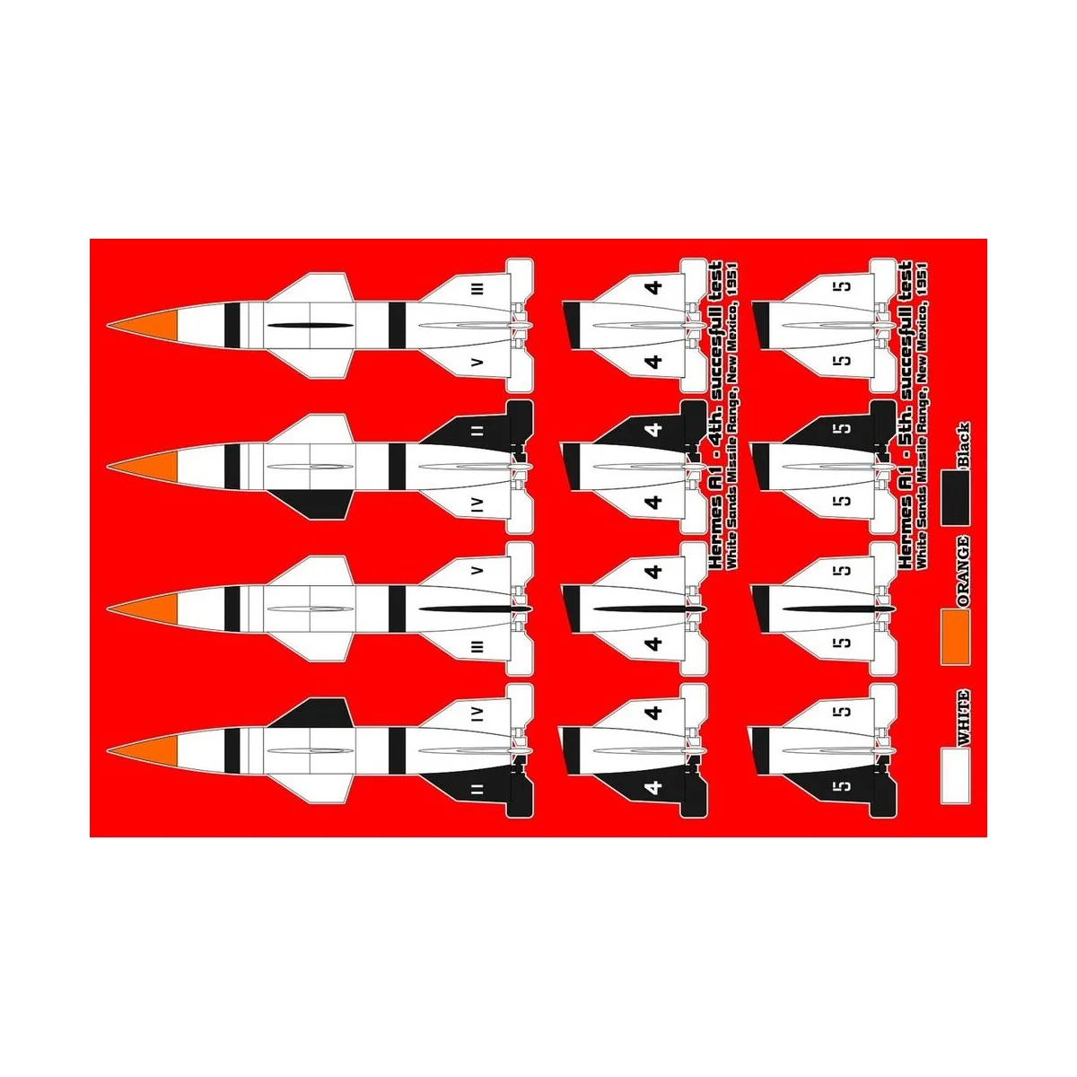 Hermes A1 rocket, 1/72 - Brengun BRP72008