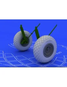 B-17G wheels, 1/72 - Eduard Accessories 672011
