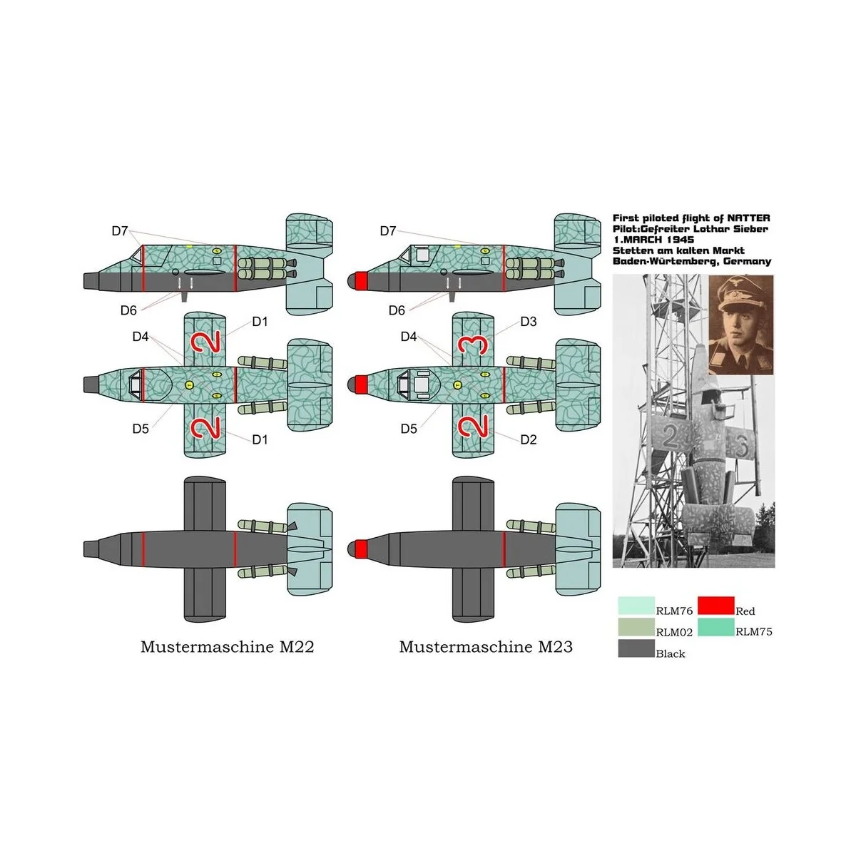 Bachem Natter 22-23, 1/72 - Brengun BRP72015