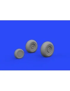 B-25 wheels for Hasegawa, 1/72 - Eduard Accessories 672206