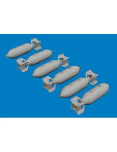 US 500lb bombs PRINT, 1/72 - Eduard Accessories 672394