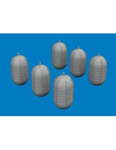 WWII USAAF oxygen tank G-1 PRINT, 1/72 - Eduard Accessories 672397