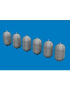 WWII USAAF oxygen tank G-1 PRINT, 1/72 - Eduard Accessories 672397 2