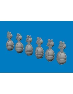WWII USAAF oxygen cylinder A-4 PRINT, 1/72 - Eduard Accessories 672395 2