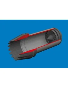 F-35C exhaust nozzle PRINT for Tamiya, 1/72 - Eduard Accessories 67... 2