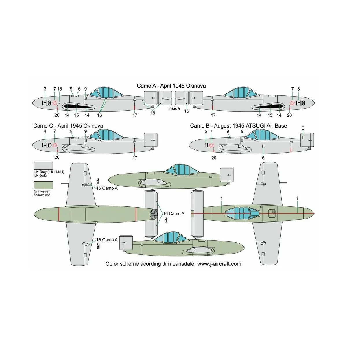 Yokosuka MXY7 Ohka model 11, 1/72 - Brengun BRP72027