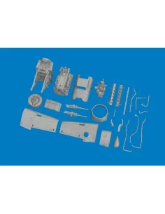 Bf 109K-4 engine PRINT 1/72 for Eduard, 1/72 - Eduard Accessories 6...