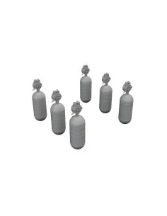 WWII USAAF oxygen cylinder A-6 PRINT, 1/32 - Eduard Accessories 632200