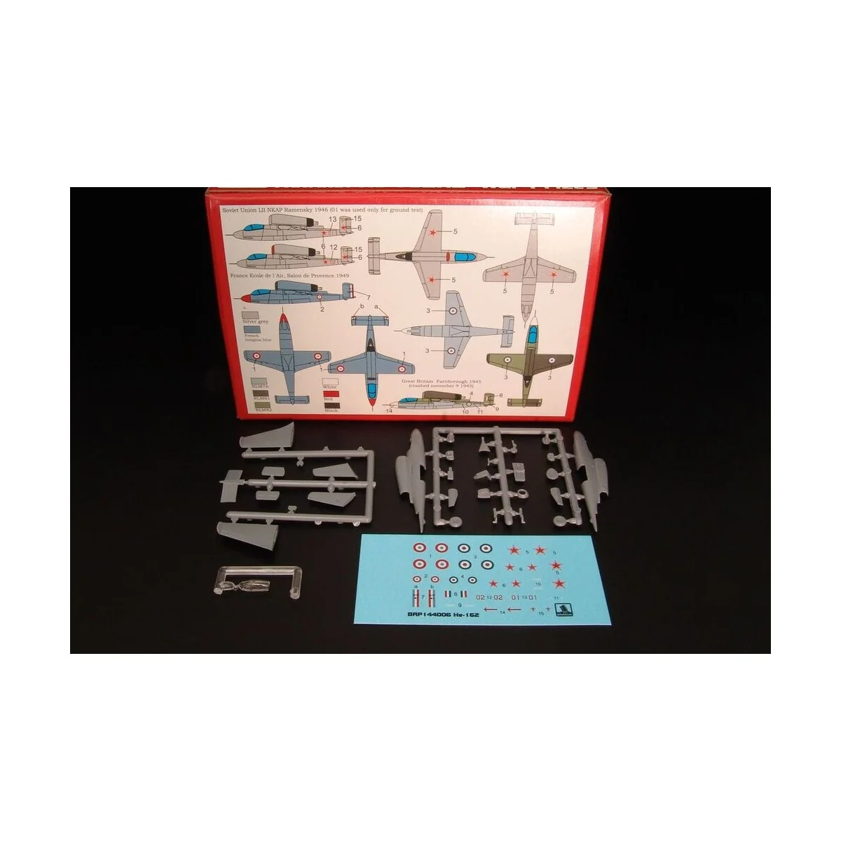 He-162 A2 War prizes“, 1/144 - Brengun BRP144006
