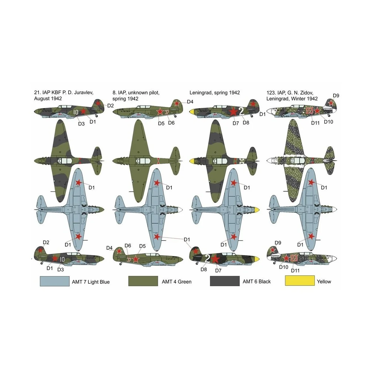 Yak 1 1941, 1/144 - Brengun BRP144008 Yak 1 1941, 1/144 - Brengun BRP144008