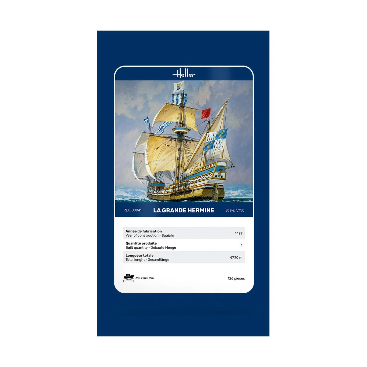 La Grande Hermine, 1/150 - Heller 80841