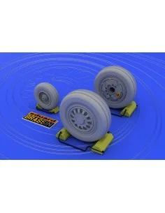 F-16 late wheels (KIN), 1/48 - Eduard Accessories 648011