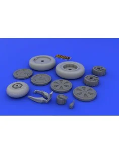 MiG-21 wheels for Eduard, 1/48 - Eduard Accessories 648026