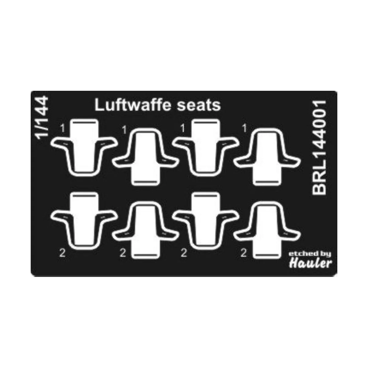 Luftwaffe seats, 1/144 - Brengun BRL144001